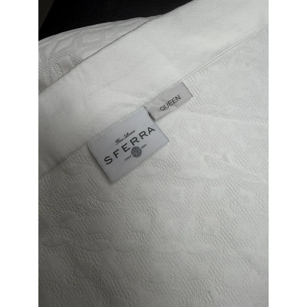 SFERRA Giza 45 Quattro 1837 Full/Queen Blanket Cover + 2 Standard Shams Giza 45